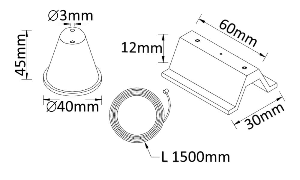 Подвесной комплект для шинопровода Crystal Lux CLT 0.210 03 BL