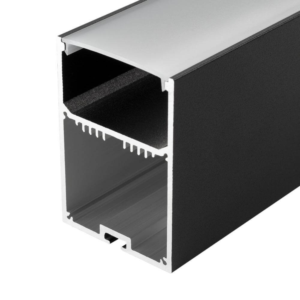 Профиль с экраном Arlight SL-LINE-4970-2500 BLACK+OPAL (Алюминий) 027989