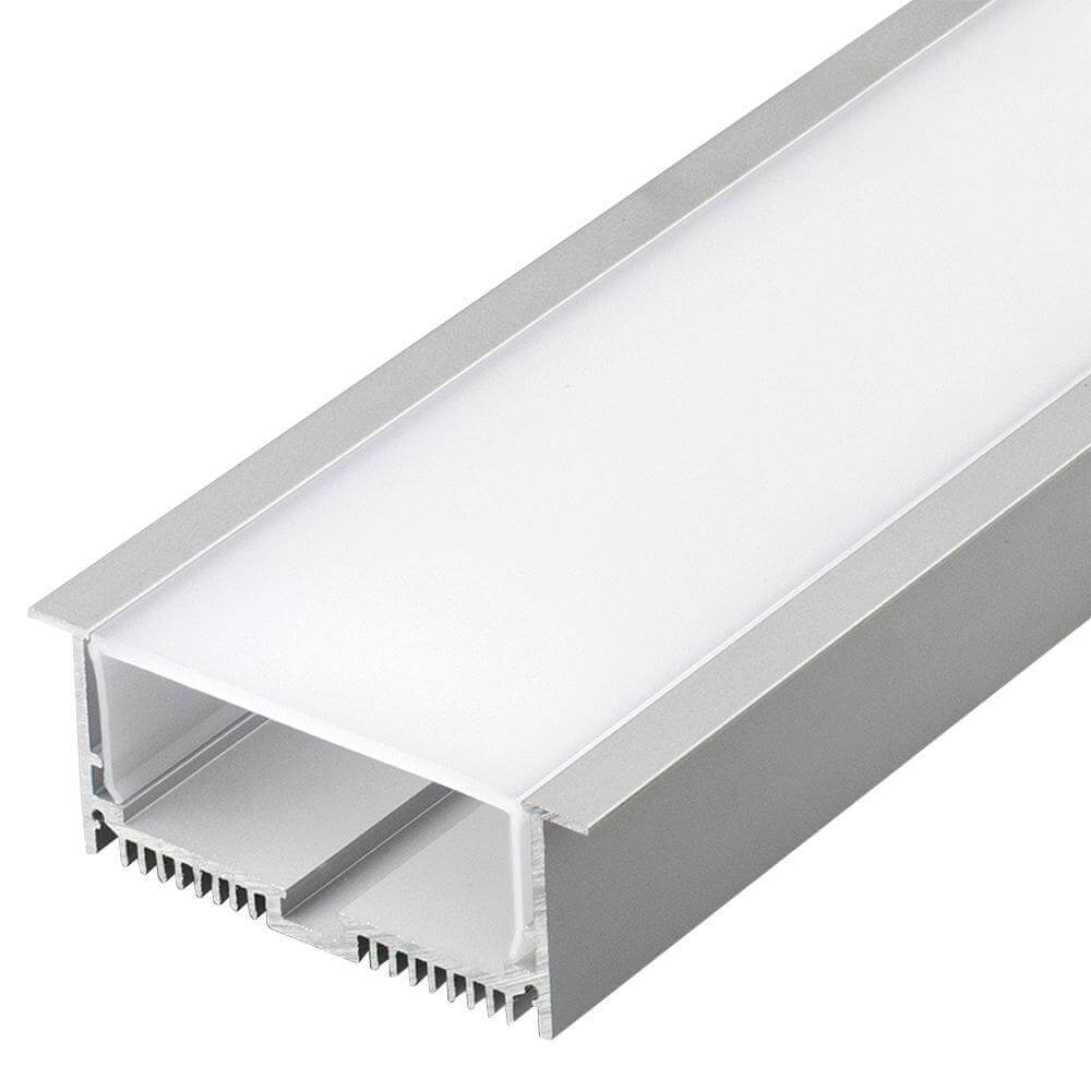 Профиль с экраном Arlight SL-LINIA88-F-2500 ANOD+OPAL (Алюминий) 020471