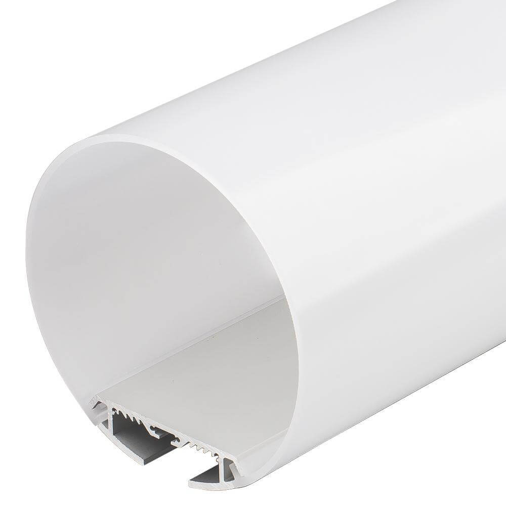 Профиль с экраном SL-ROUND-D120-2500 ANOD+OPAL (Arlight, Алюминий) 020475