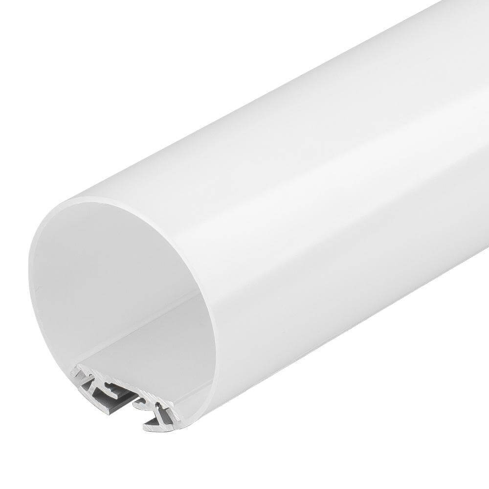 Профиль с экраном Arlight SL-ROUND-D60-2500 ANOD+OPAL (Алюминий) 020474