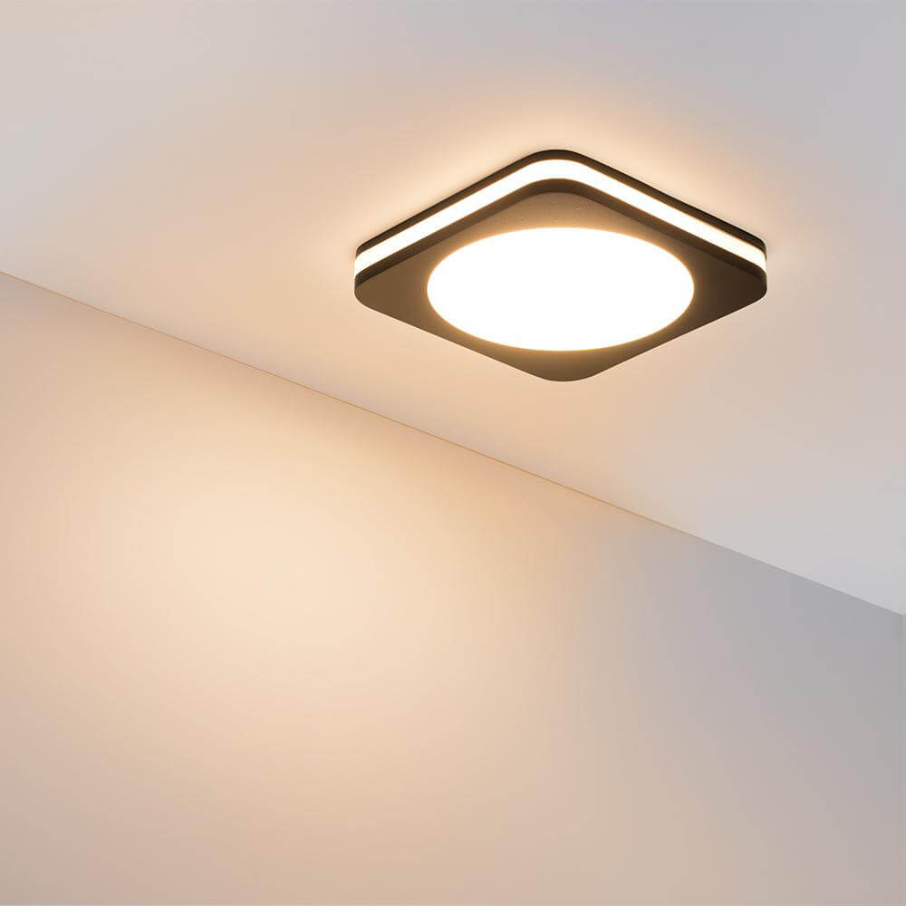 Встраиваемый светодиодный светильник Arlight LTD-80x80SOL-BK-5W 3000K 022555