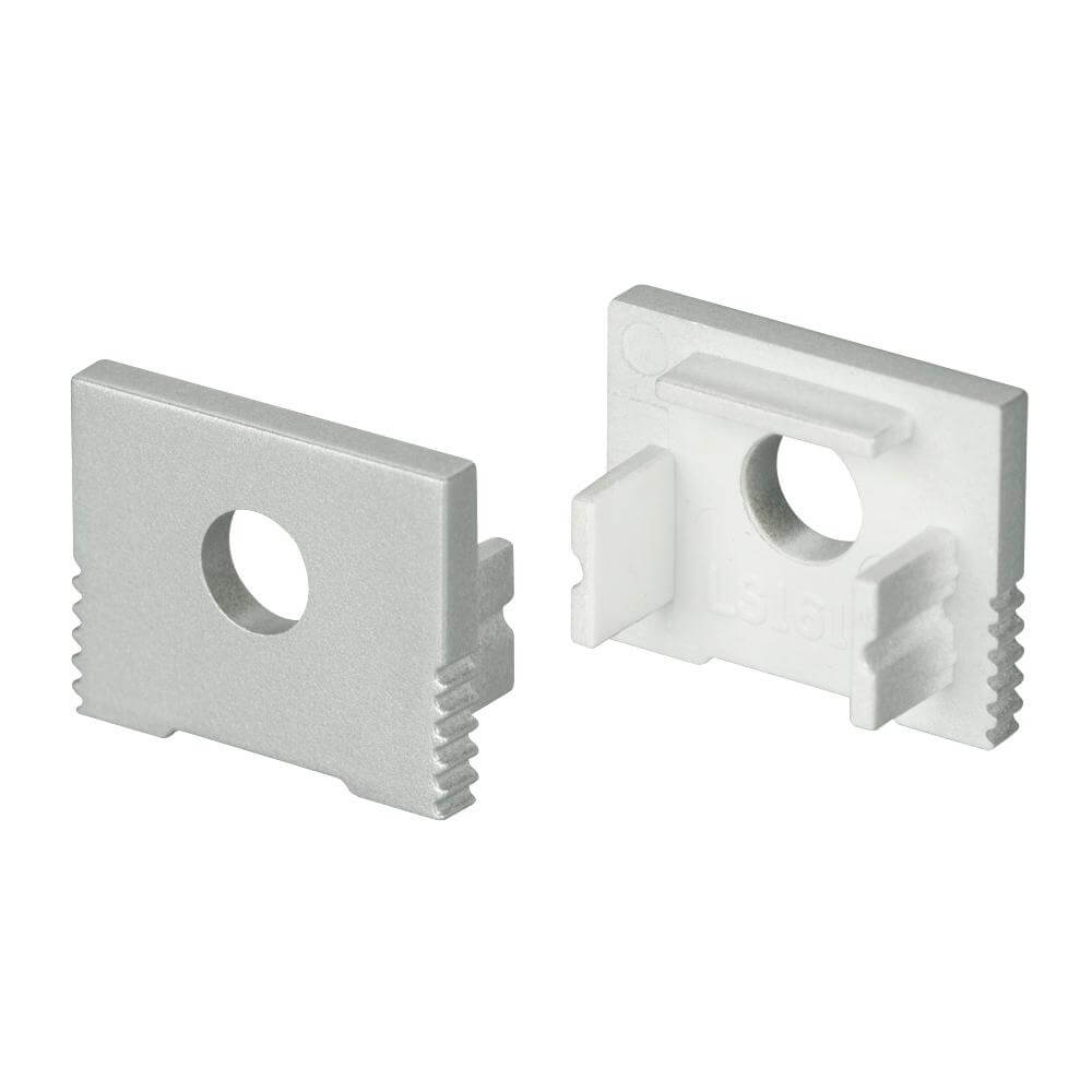 Пара заглушек с отверстием для профиля Arlight SL-Slim-H13M 024474