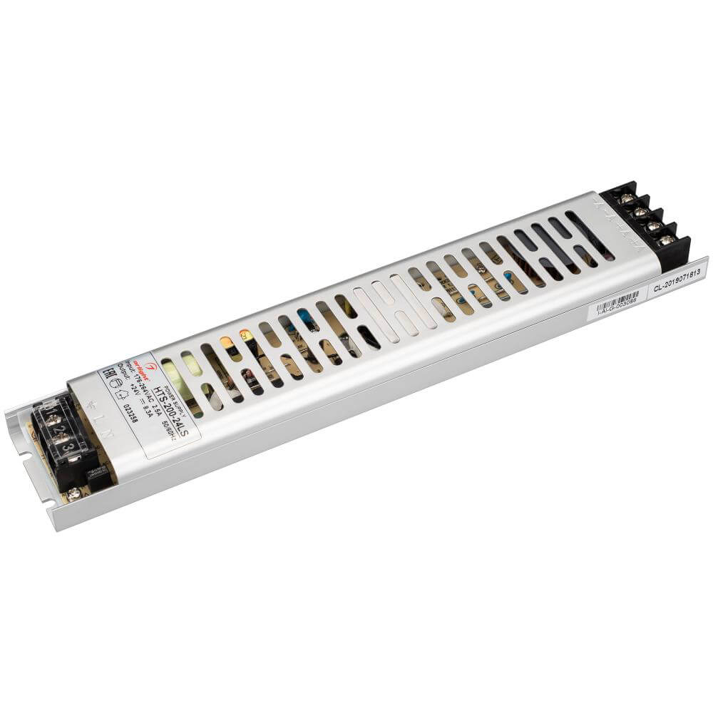 Блок питания Arlight HTS-200-24-LS (24V, 8.3A, 200W) (IP20 Сетка, 3 года) 023258