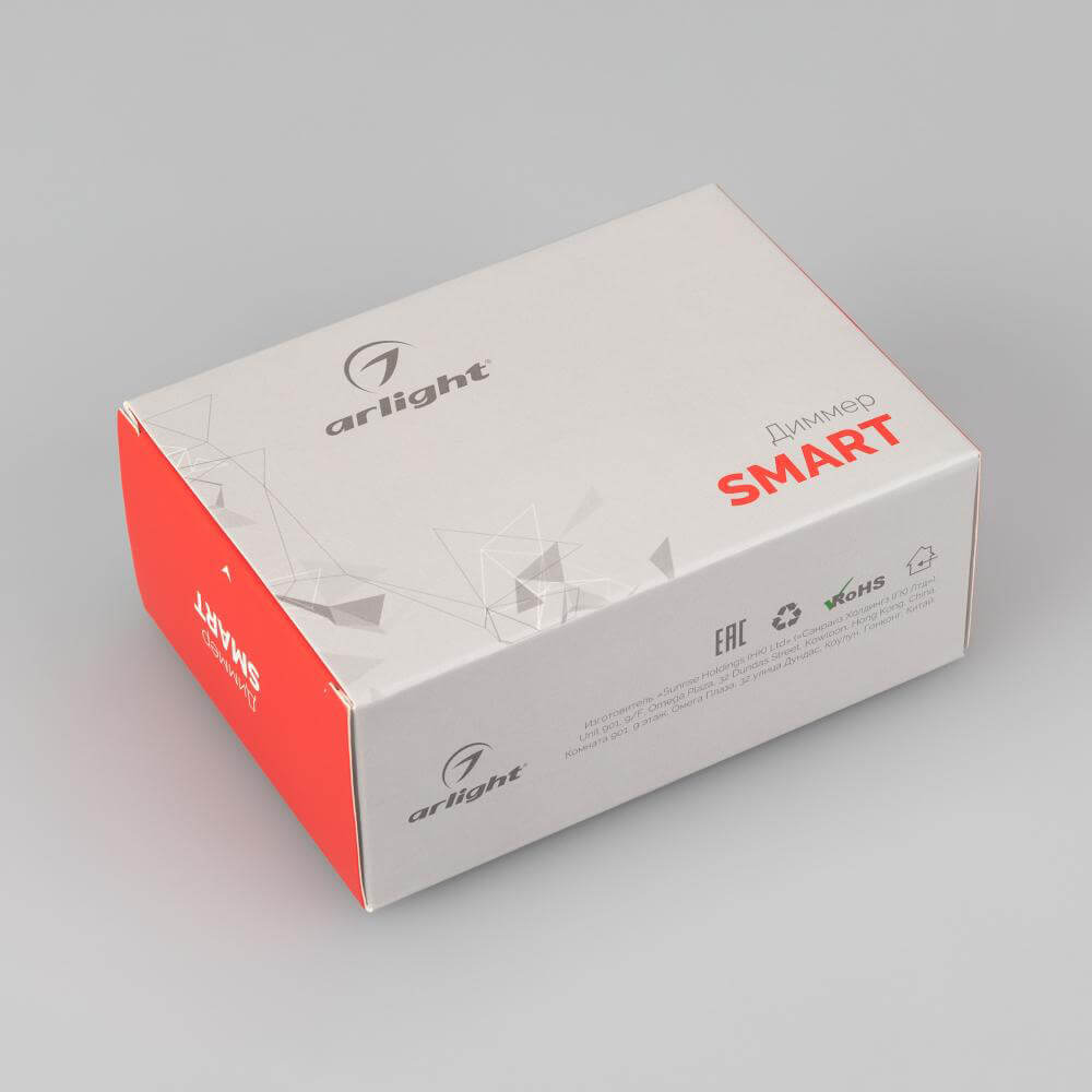 Диммер Arlight SMART-D4-DIM (12-24V, 1x20A. 2.4G) (IP20 Металл, 5 лет) 028174