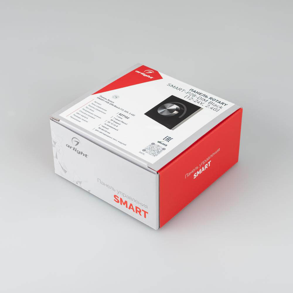 Панель Arlight Rotary SMART-P28-DIM Black (12-24V, 2.4G) (IP20 Пластик, 5 лет) 027102