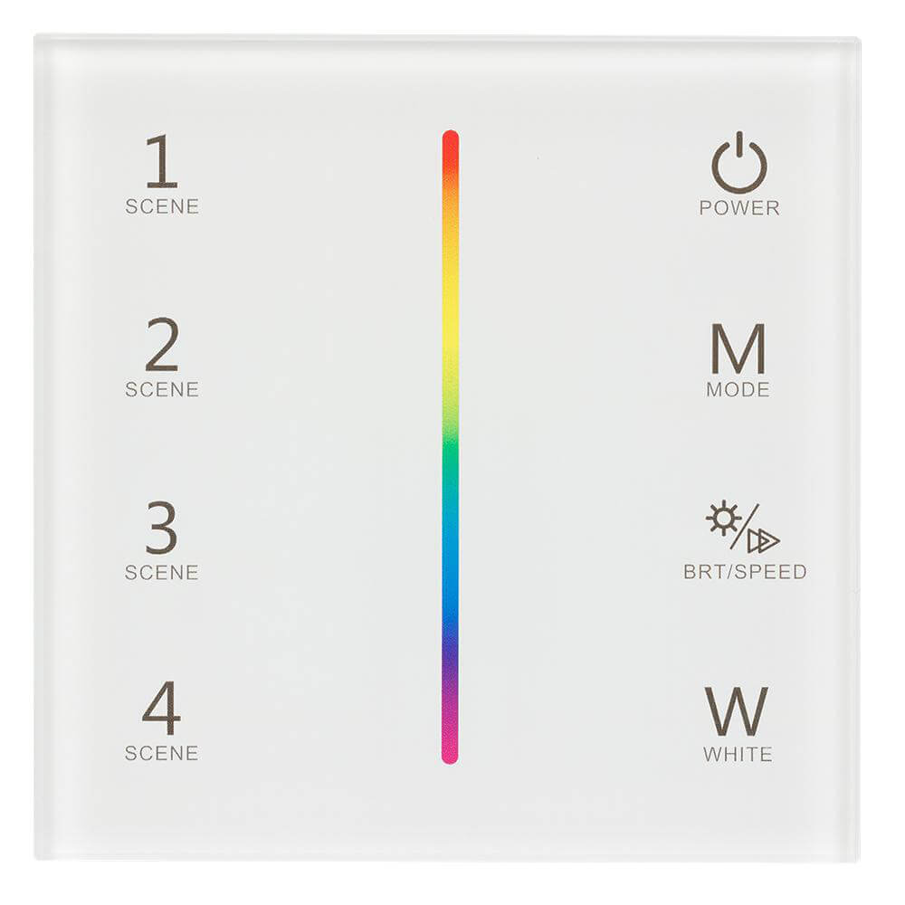 Панель Arlight Sens SMART-P22-RGBW White (12-24V, 4x3A, 2.4G) (IP20 Пластик, 5 лет) 025168