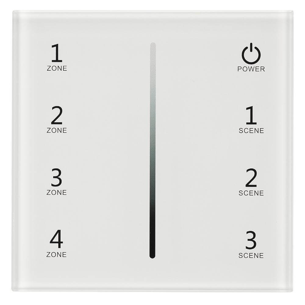 Панель Arlight Sens SMART-P29-DIM White (230V, 4 зоны, 2.4G) (IP20 Пластик, 5 лет) 027103