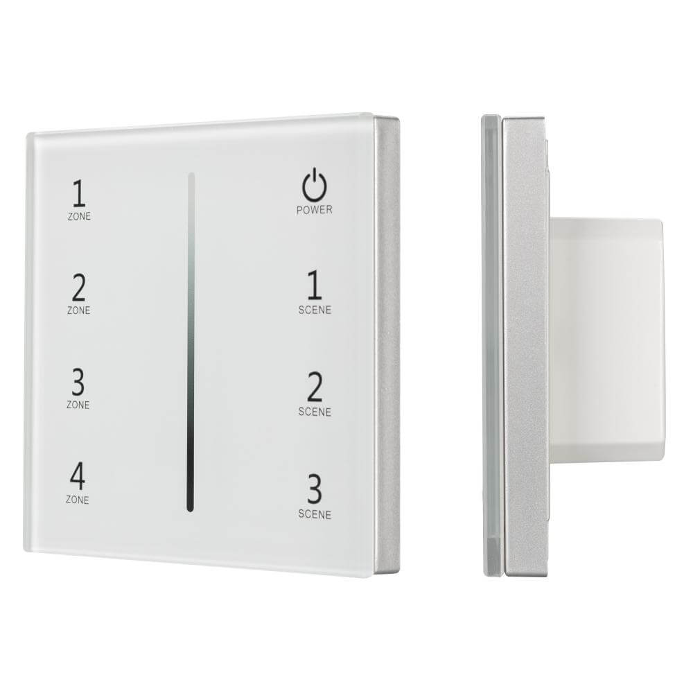 Панель Arlight Sens SMART-P29-DIM White (230V, 4 зоны, 2.4G) (IP20 Пластик, 5 лет) 027103