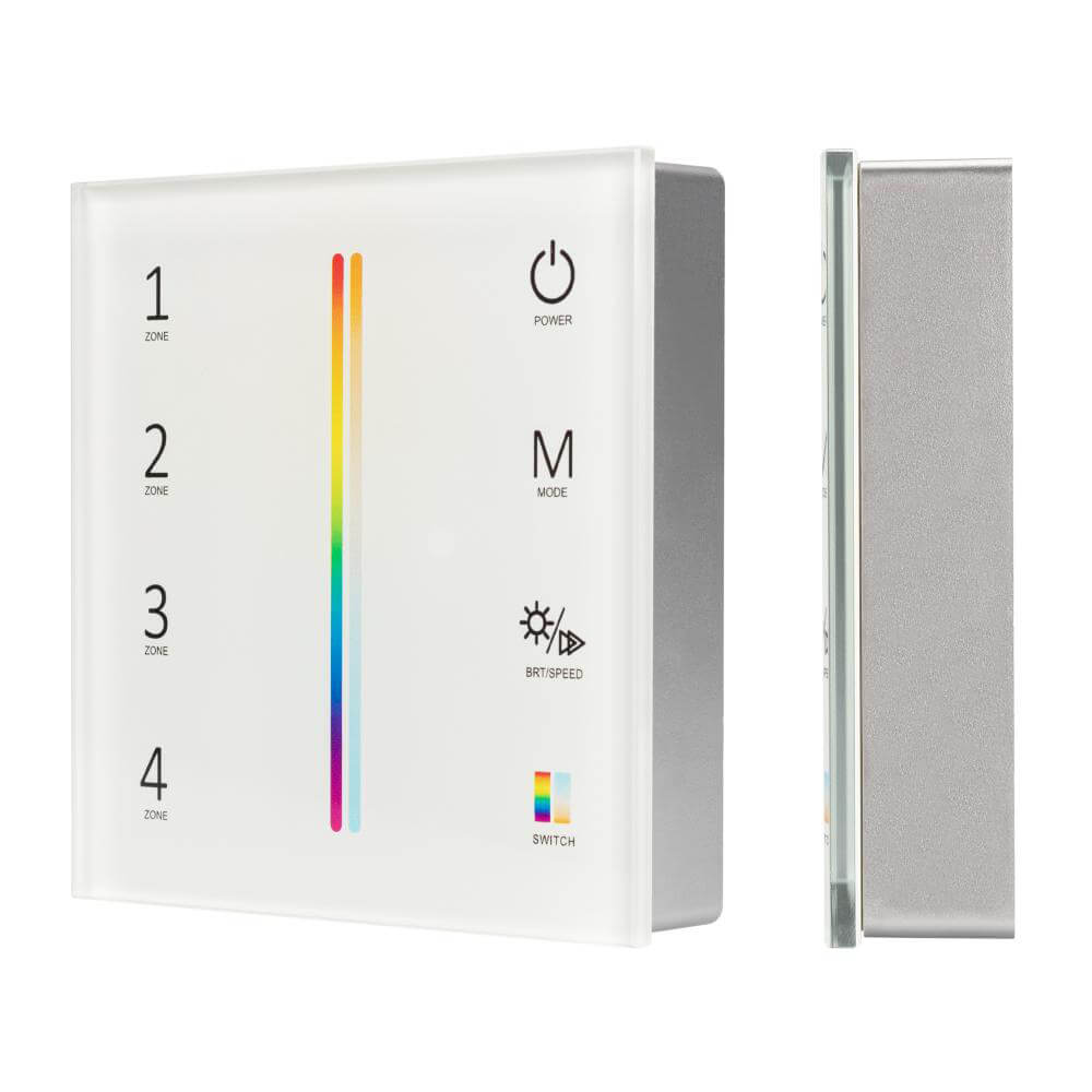 Панель Arlight Sens SMART-P55-MULTI White (3V, 4 зоны, 2.4G) (IP20 Пластик, 5 лет) 028309