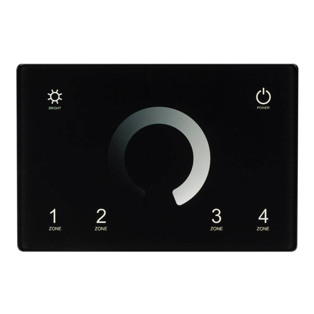 Панель Arlight Sens SMART-P79-DIM Black (230V, 4 зоны, 2.4G) (IP20 Пластик, 5 лет) 028399