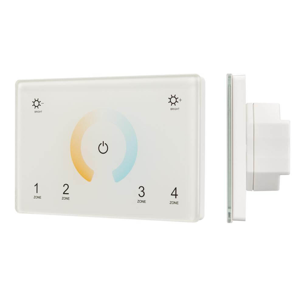 Панель Arlight Sens SMART-P81-MIX White (230V, 4 зоны, 2.4G) (IP20 Пластик, 5 лет) 028400