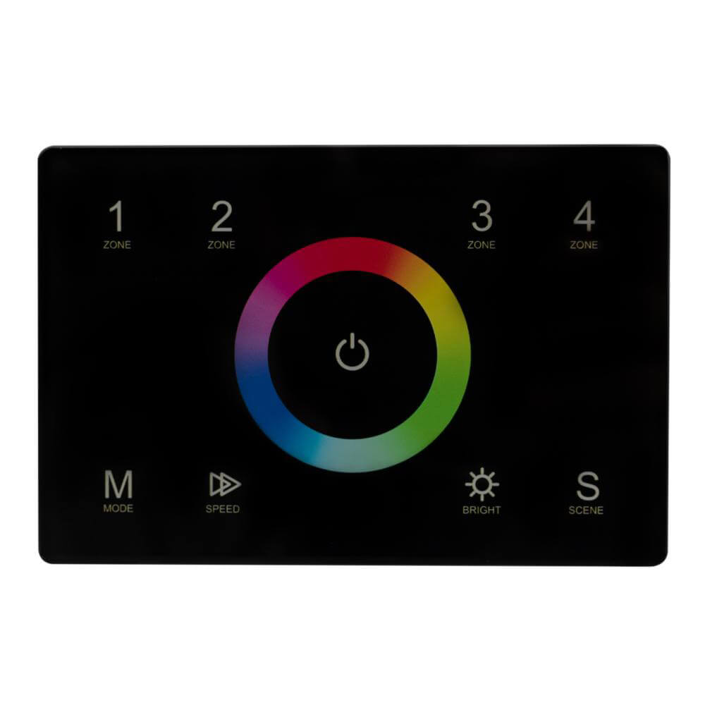 Панель Arlight Sens SMART-P83-RGB Black (230V, 4 зоны, 2.4G) (IP20 Пластик, 5 лет) 028403