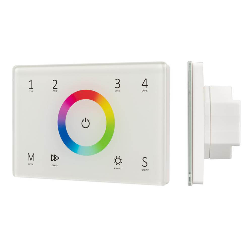 Панель Arlight Sens SMART-P83-RGB White (230V, 4 зоны, 2.4G) (IP20 Пластик, 5 лет) 028402