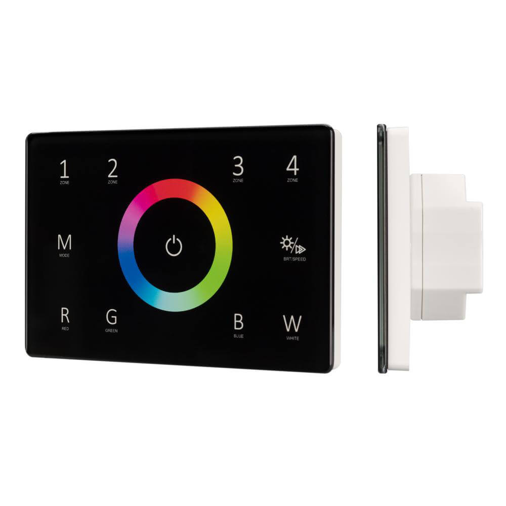 Панель Arlight Sens SMART-P85-RGBW Black (230V, 4 зоны, 2.4G) (IP20 Пластик, 5 лет) 028405