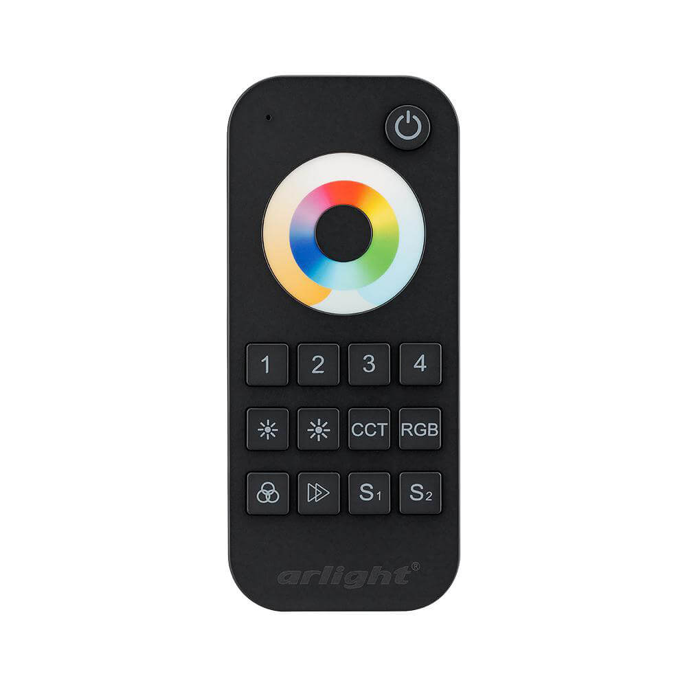 Пульт Arlight SMART-R22-MULTI Black (4 зоны, 2.4G) (IP20 Пластик, 5 лет) 023473