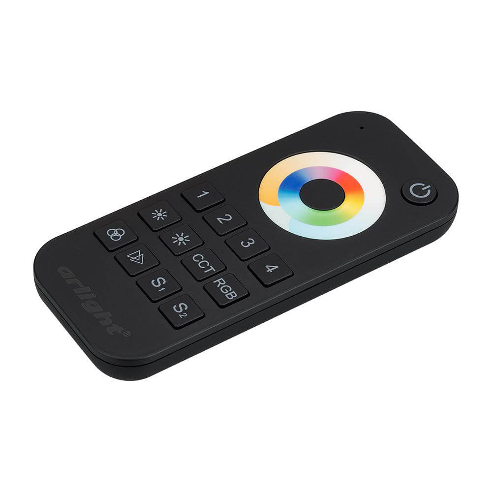 Пульт Arlight SMART-R22-MULTI Black (4 зоны, 2.4G) (IP20 Пластик, 5 лет) 023473