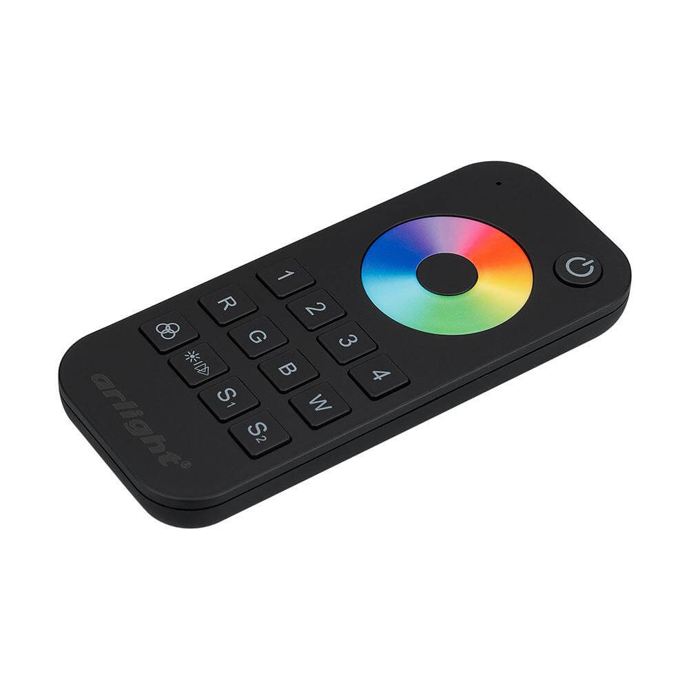 Пульт Arlight SMART-R26-RGBW Black (4 зоны, 2.4G) (IP20 Пластик, 5 лет) 023477