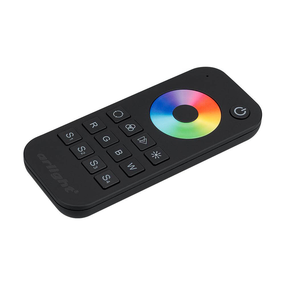 Пульт Arlight SMART-R28-RGBW Black (1 зона, 2.4G) (IP20 Пластик, 5 лет) 023479