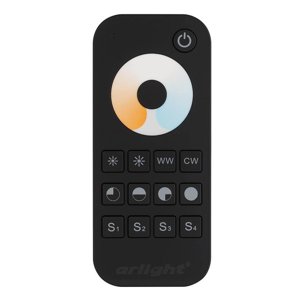 Пульт Arlight SMART-R34-MIX Black (1 зона, 2.4G) (IP20 Пластик, 5 лет) 025032