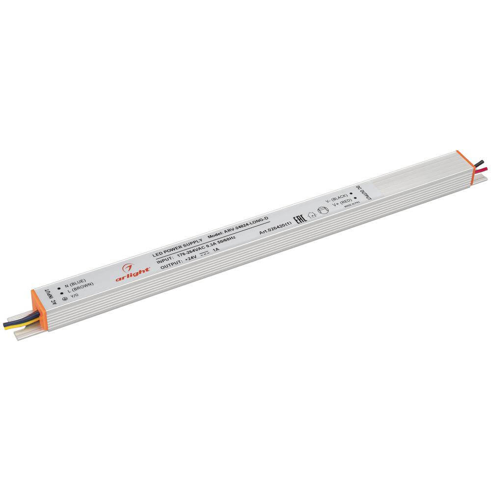 Блок питания Arlight ARV-24024-LONG-D (24V, 1A, 24W) (IP20 Металл, 2 года) 026420(1)