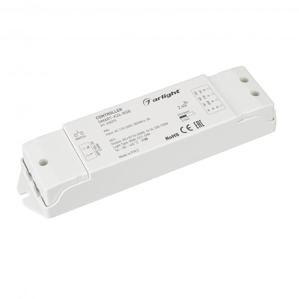 Контроллер Arlight SMART-K24-RGB (230V, 3x1A, 2.4G) (IP20 Пластик, 5 лет) 028293