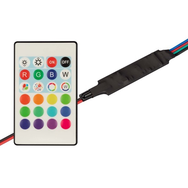 Контроллер Arlight SMART-MINI-RGB-SET (12-24V, 3x1.5A, ПДУ 24кн, IR) (IP20 Пластик, 5 лет) 031594