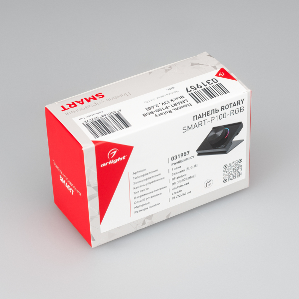 Панель Arlight Rotary SMART-P100-RGB Black (3V, 2.4G) (IP20 Пластик, 5 лет) 031957