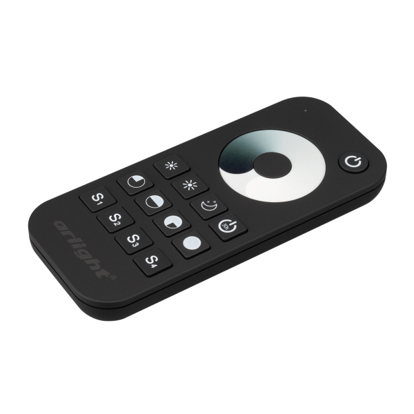 Пульт Arlight SMART-R24-DIM Black (1 зона, 2.4G) (IP20 Пластик, 5 лет) 031934
