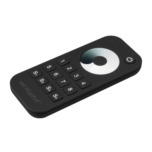 Пульт Arlight SMART-R24-DIM Black (8 зон, 2.4G) (IP20 Пластик, 5 лет) 031935