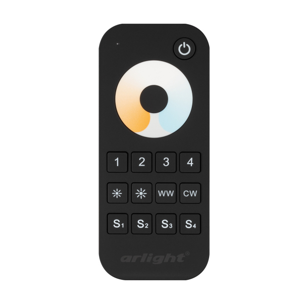 Пульт Arlight SMART-R34-MIX Black (4 зоны, 2.4G) (IP20 Пластик, 5 лет) 031936
