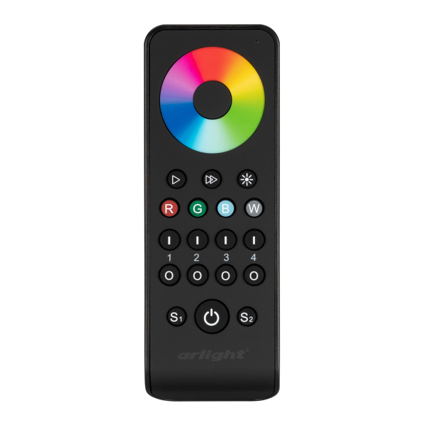 Пульт Arlight SMART-R43-RGBW Black (4 зоны, 2.4G) (IP20 Пластик, 5 лет) 031939