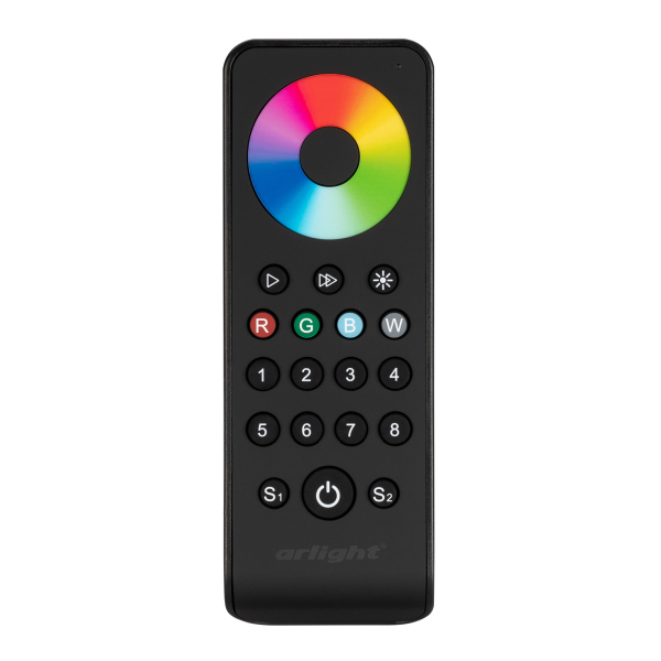 Пульт Arlight SMART-R43-RGBW Black (8 зон, 2.4G) (IP20 Пластик, 5 лет) 031953