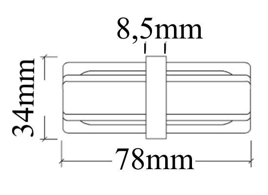 Коннектор прямой Crystal Lux CLT 0.211 06 WH