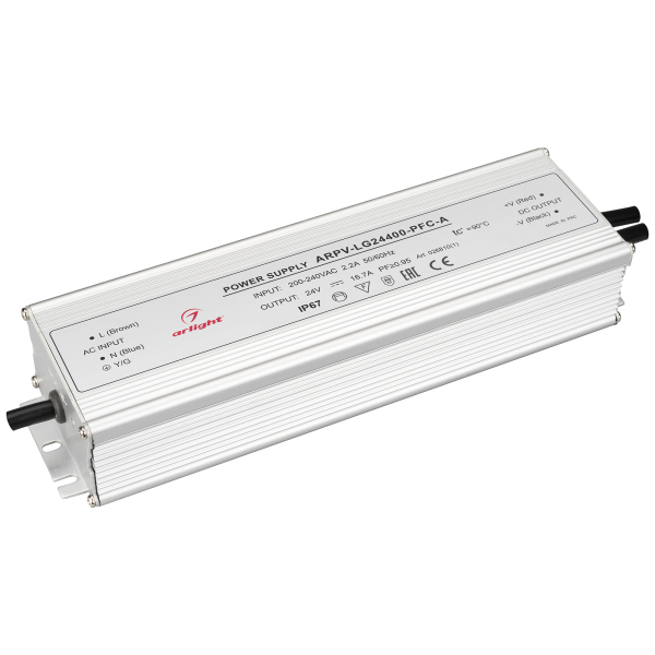 Блок питания Arlight ARPV-LG24400-PFC-A (24V, 16.7A, 400W) (IP67 Металл, 5 лет) 026810(1)