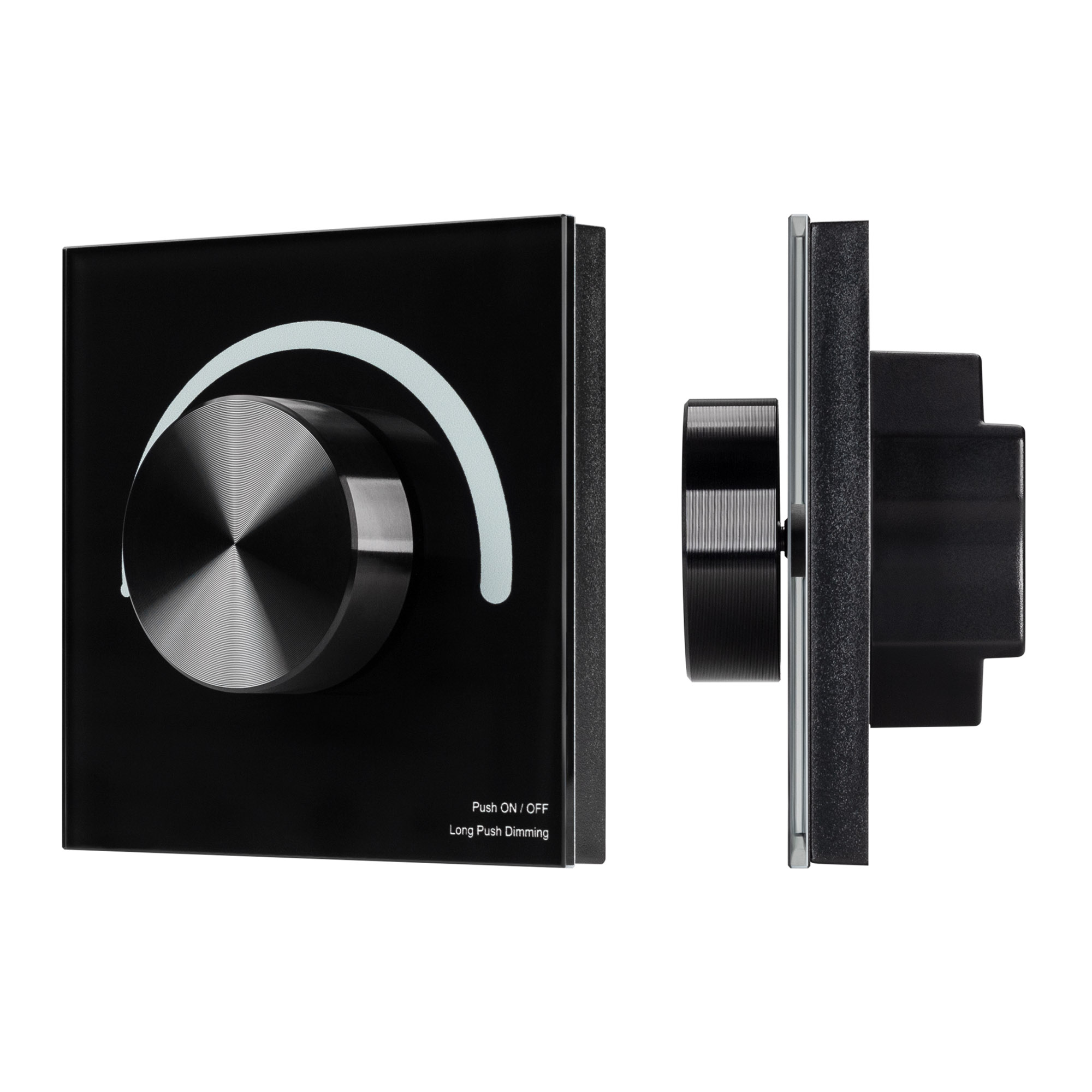 Панель Arlight SMART-P91-DIM-G-SUF Black (230V, Rotary, 2.4G) (IP20 Пластик, 5 лет) 028425