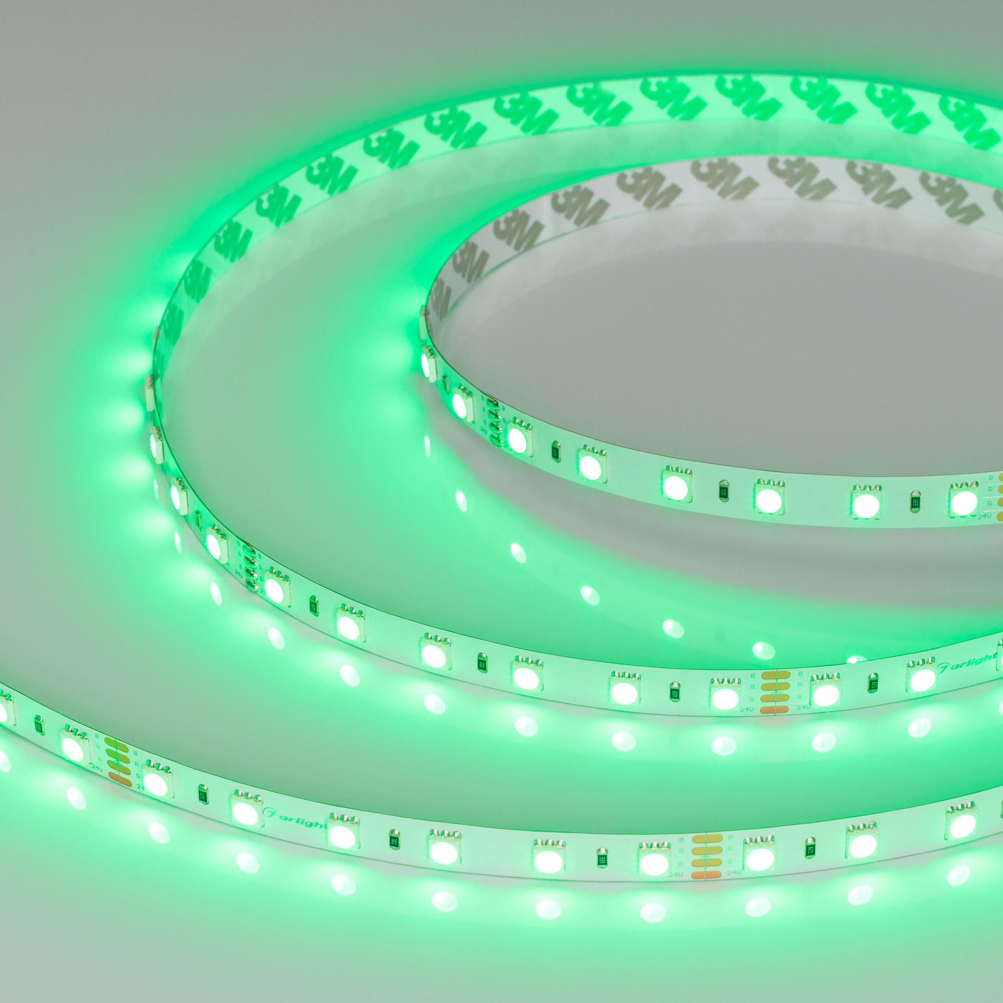 Светодиодная лента Arlight 14,4W/m 60LED/m 5060SMD RGB 10mm 24V 5M IP20 010367(2)