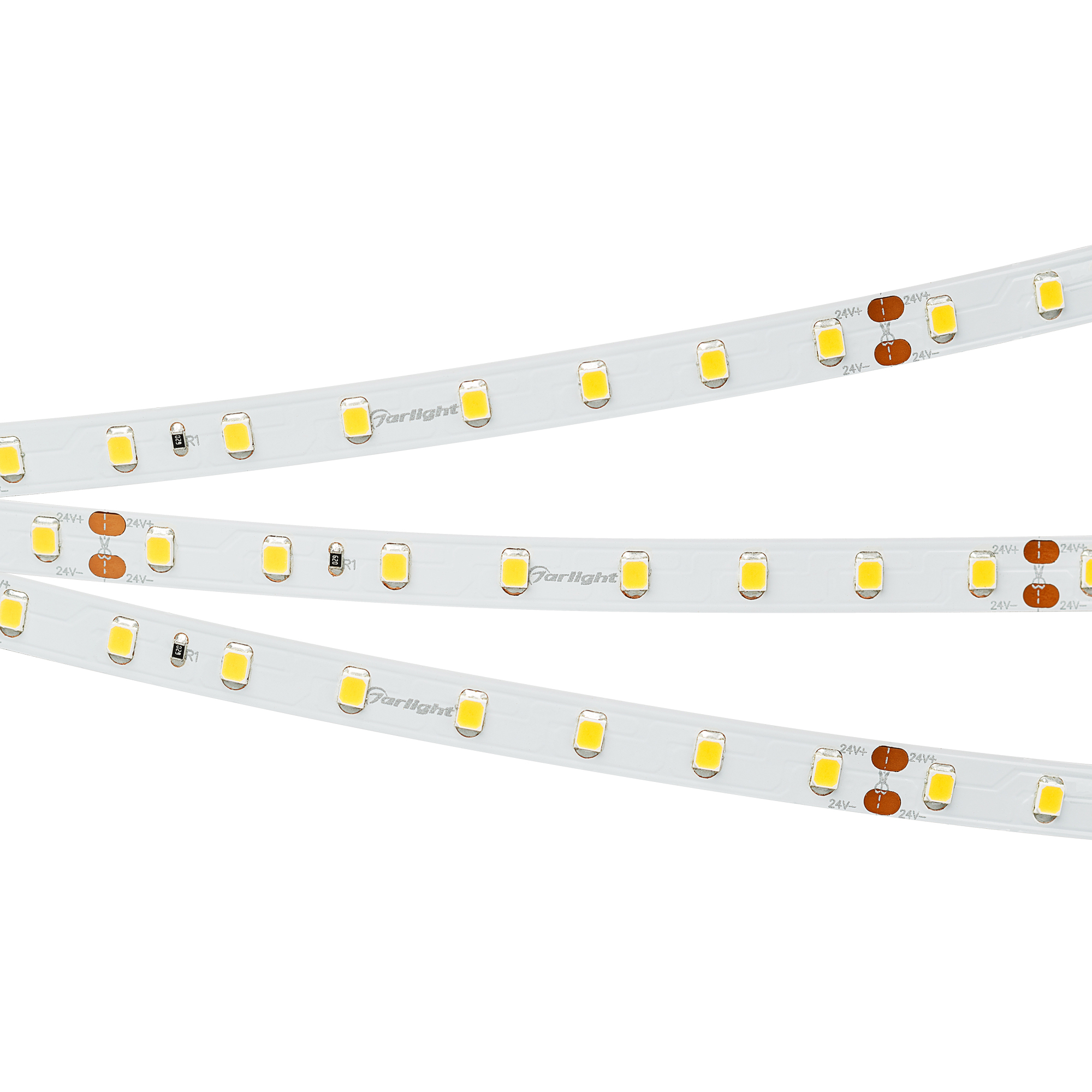 Светодиодная лента Arlight 6W/m 80Led/m 2835 Warm3000 8mm 24V 5M IP20 024513(2)