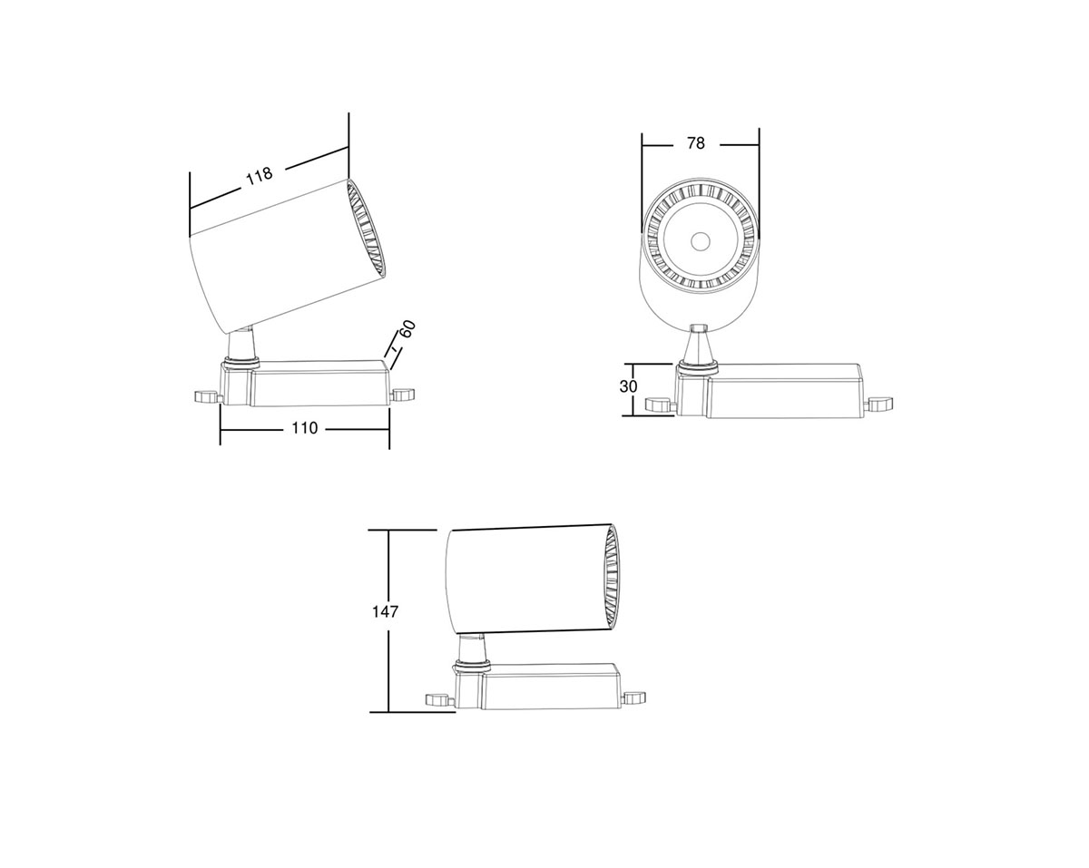 Трековый светильник Maytoni Vuoro Trinity 4000K 18Вт TR029-3-20W4K-B