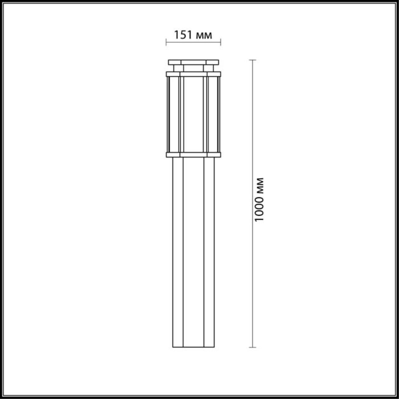 Садово-парковый светильник Odeon Light Gino 4048/1F