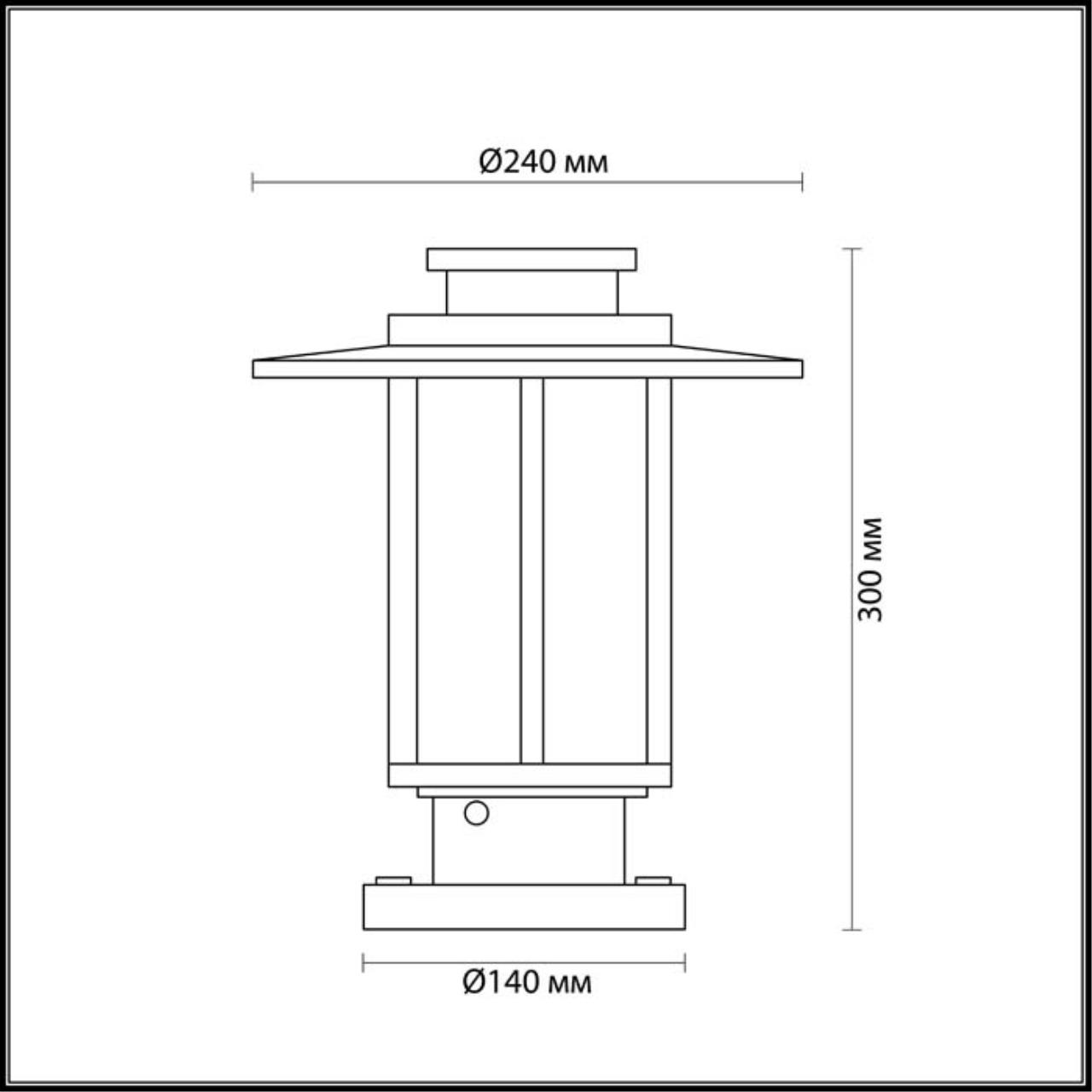 Ландшафтный светильник Odeon Light Mito 4047/1B
