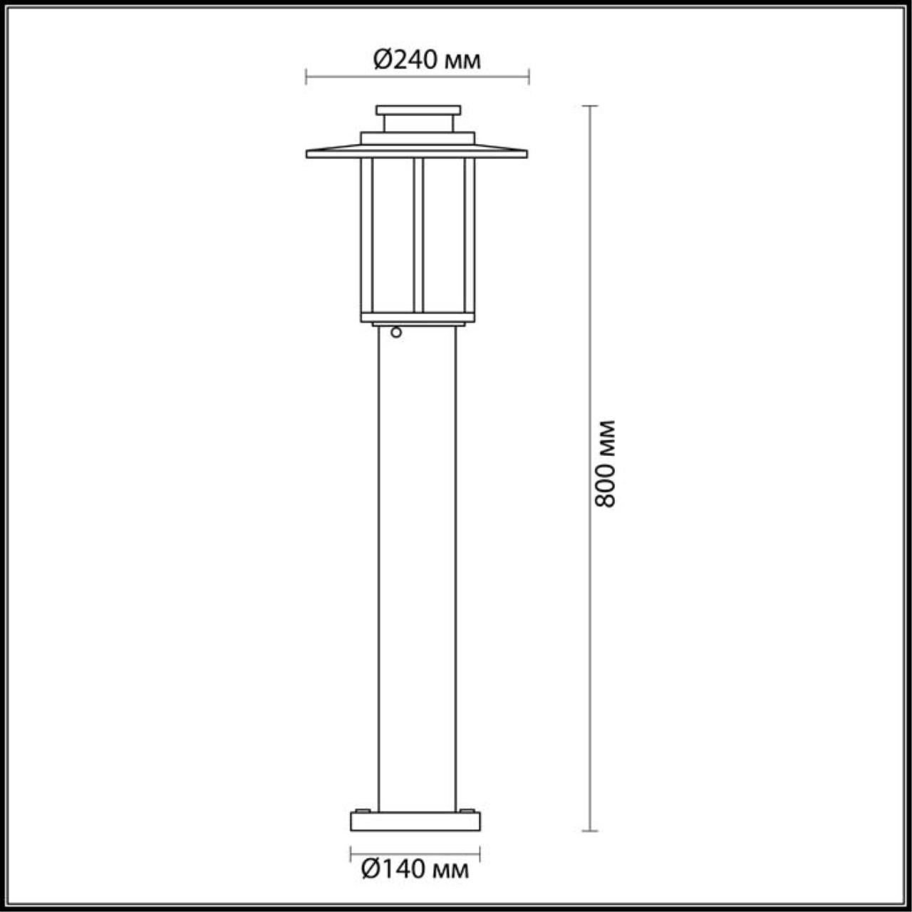 Садово-парковый светильник Odeon Light Mito 4047/1F