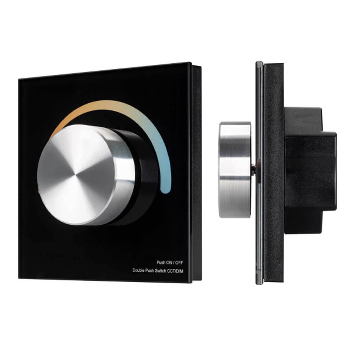 Панель Arlight SMART-P2-MIX-G-IN Black (3V, Rotary, 2.4G) (IP20 Пластик, 5 лет) 033755