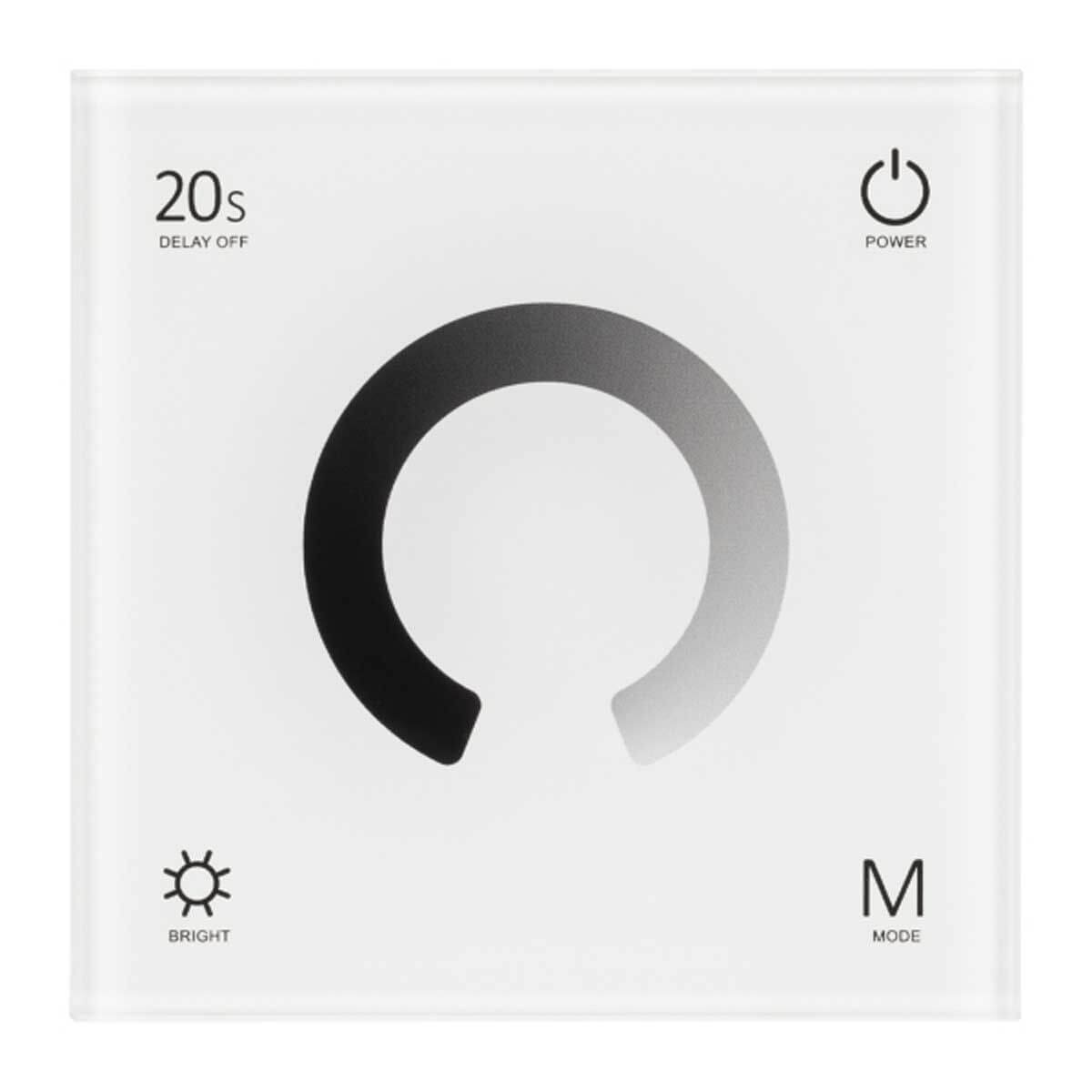 Панель Arlight SMART-P4-DIM-G-IN White (12-24V, 4x3A, Sens, 2.4G) (IP20 Пластик, 5 лет) 034774