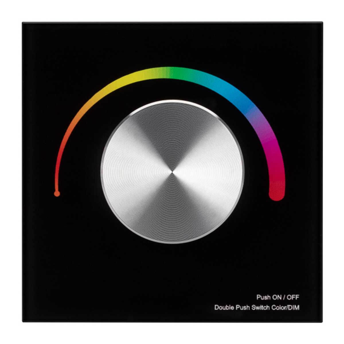 Панель Arlight SMART-P8-RGB-G-IN Black (12-24V, 3x4A, Rotary, 2.4G) (IP20 Пластик, 5 лет) 033763