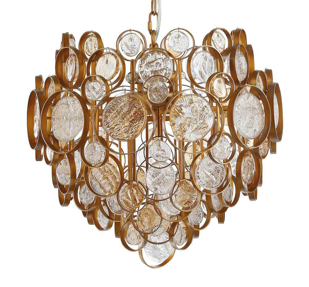 Подвесная люстра Crystal Lux Deseo SP6 D460 Gold