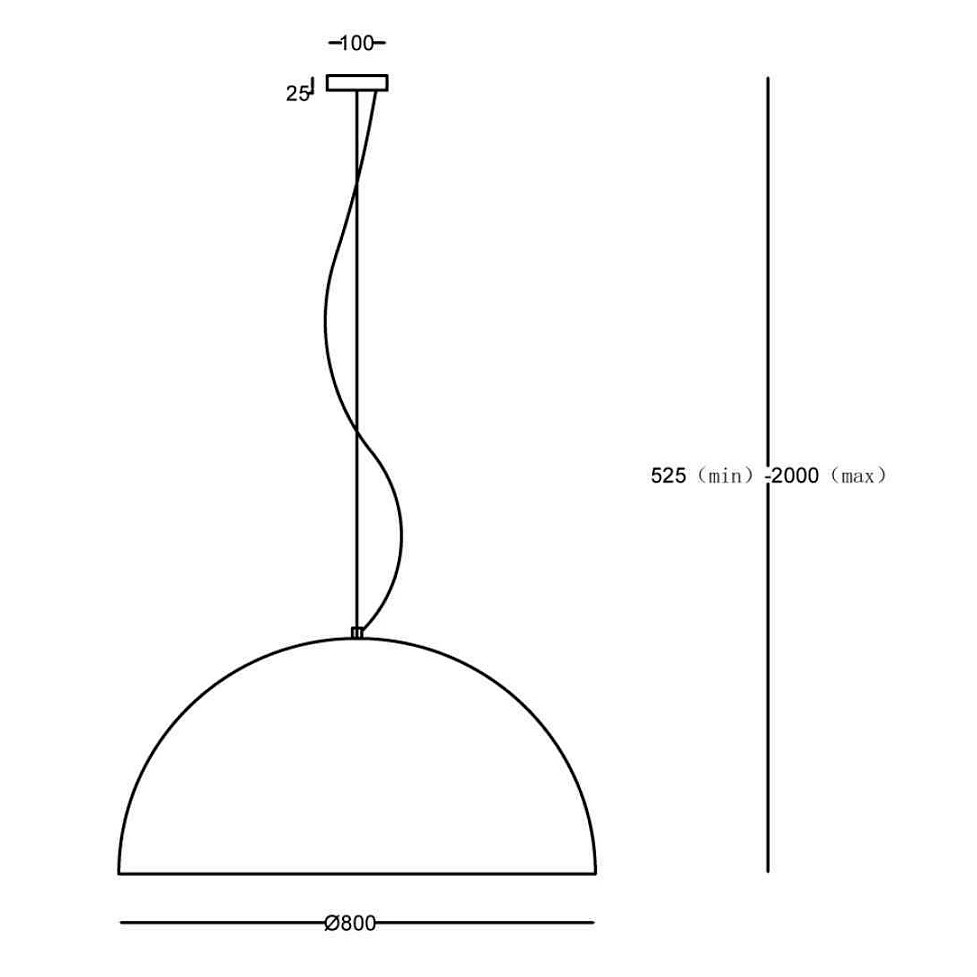 Подвесная люстра Maytoni Dome MOD169PL-05GR1