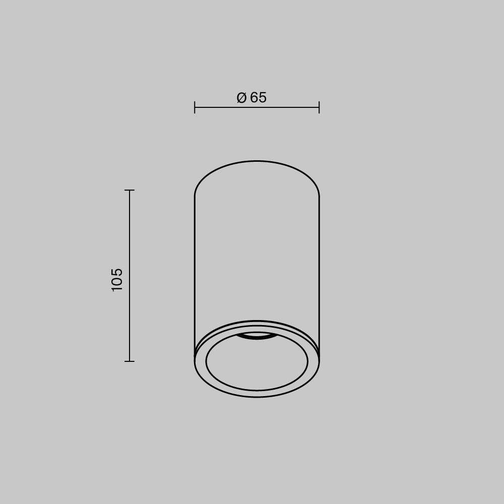 Накладной светильник Maytoni Zoom C029CL-01-S-B