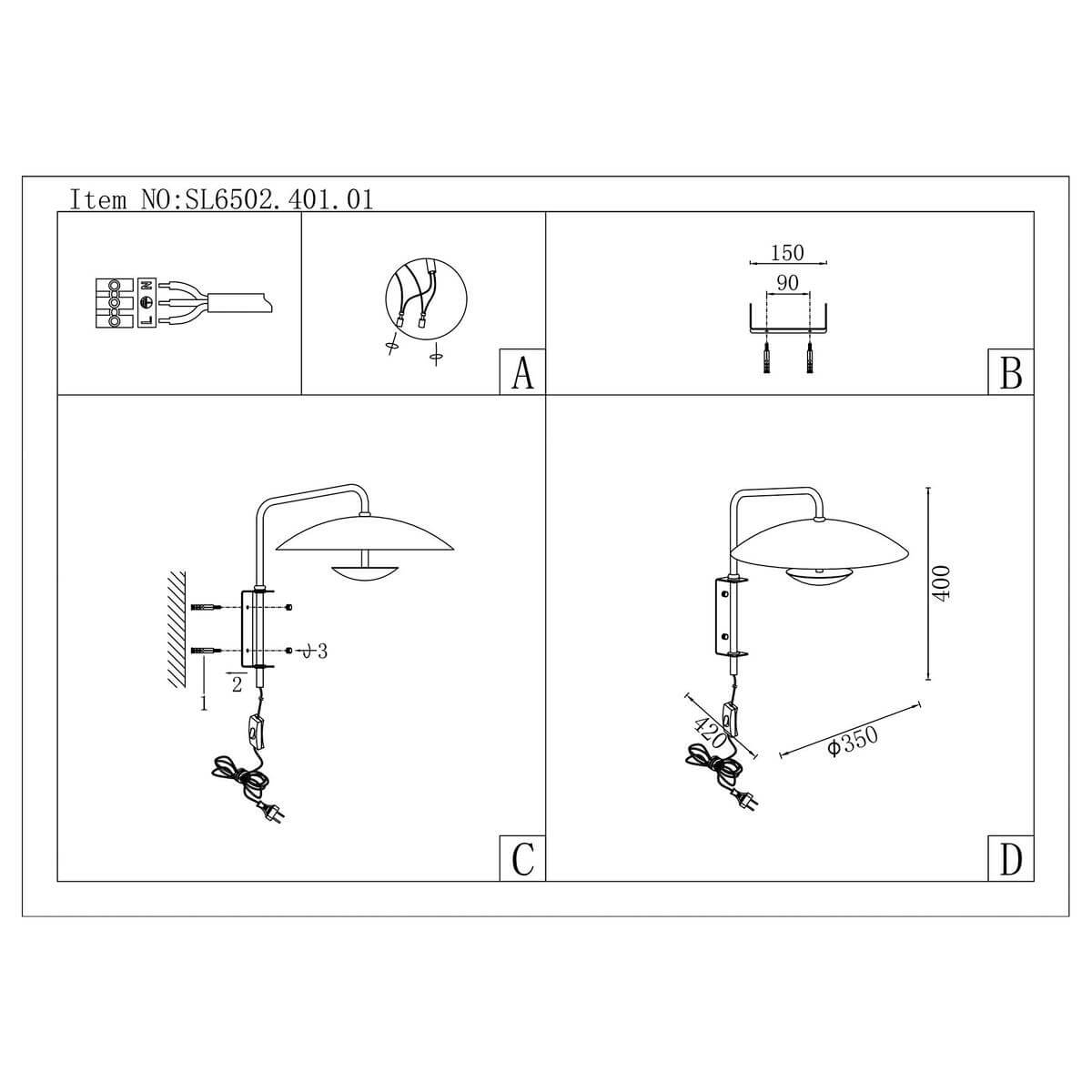 Бра ST Luce Armonico SL6502.401.01