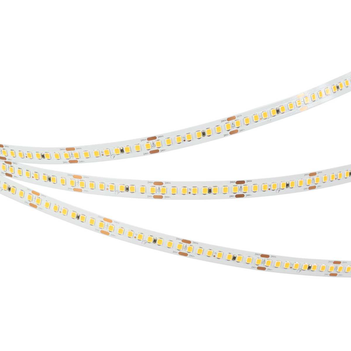 Светодиодная лента Arlight 17,6W/m 192LED/m 2835 Warm3000 10mm 24V 5M IP20 038775